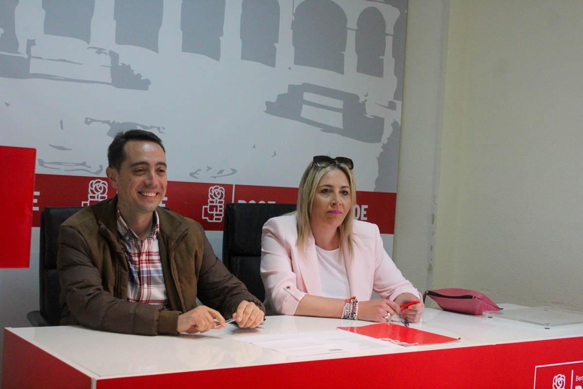 Luciano Huerga y Patricia Martín, que repite en la candidatura, en esta ocasión como número tres.