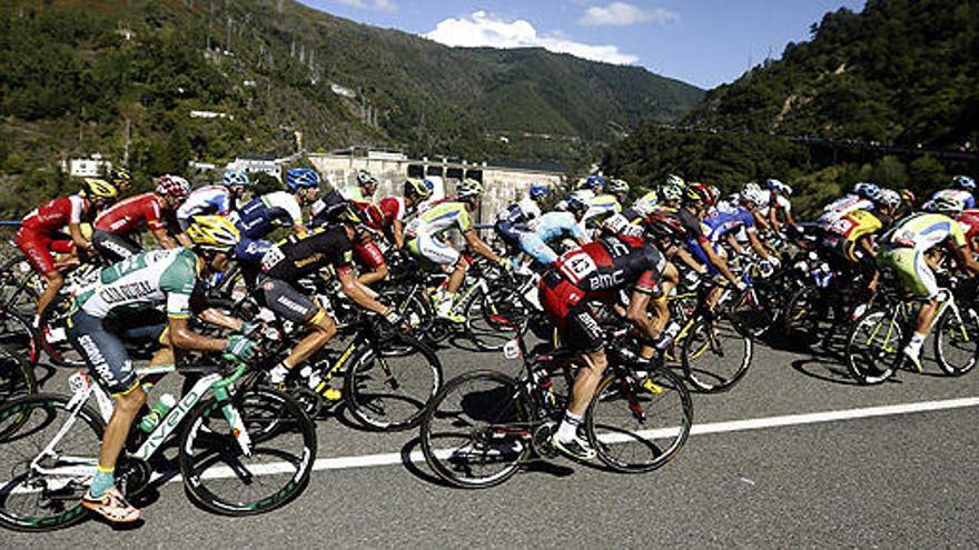 El pelotón, en la Vuelta 2014