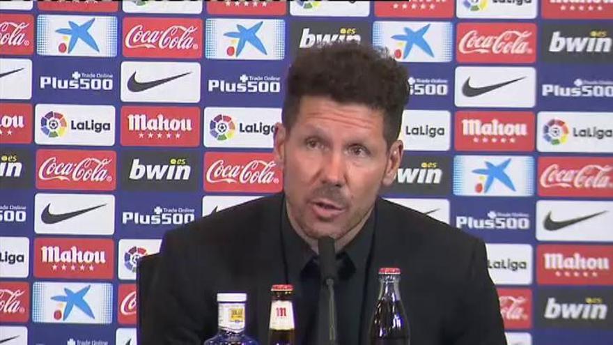 Simeone, sobre el partido contra el Real Madrid: "Para muchos es imposible, para nosotros no"