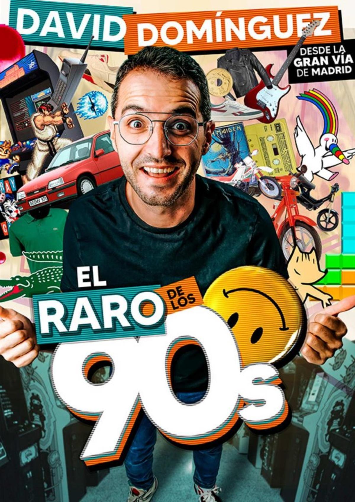 David Domínguez está este jueves en el Teatro Pereyra con 'El raro de los 90'