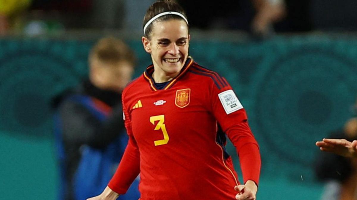 Abelleira celebrando un gol de España en el Mundial. |   // HANNAH MCKAY