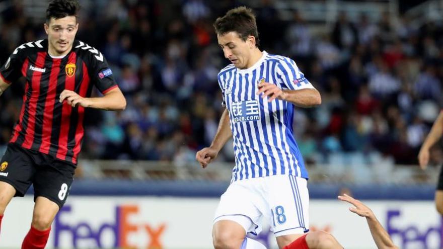 La Real Sociedad se gusta y golea al Vardar