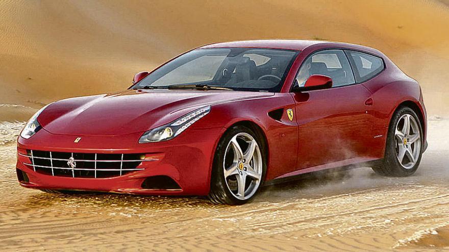 Un modelo de Ferrari análogo a los dos que se subastarán.