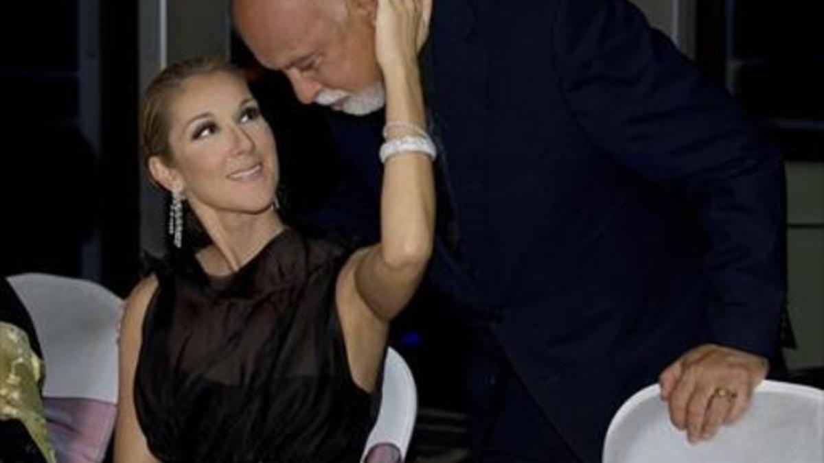 La cantante Celine Dion y su marido René Angélil, en una fotografía del 2010.