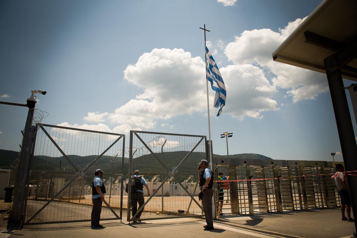 Campo de refugiados de Malakasa, en Grecia