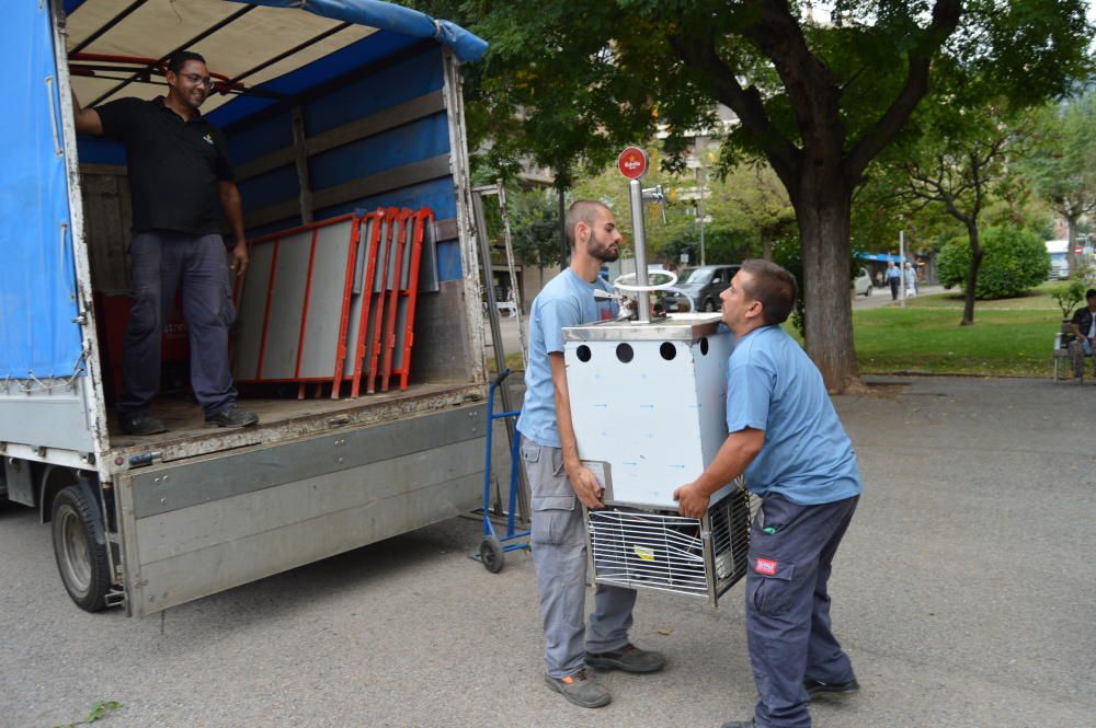 Berga viu immersa en els preparatius de la Diada