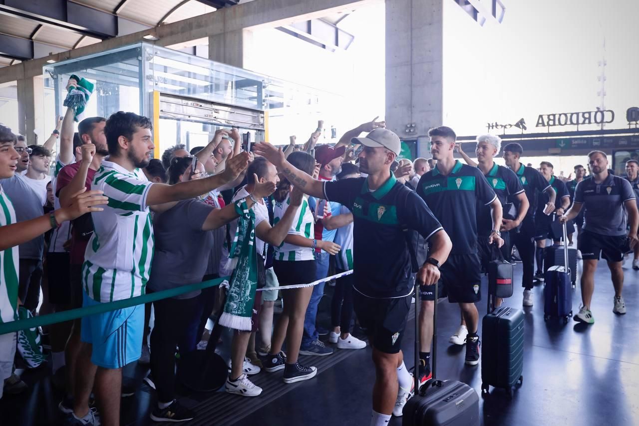La despedida del equipo blanquiverde, en imágenes