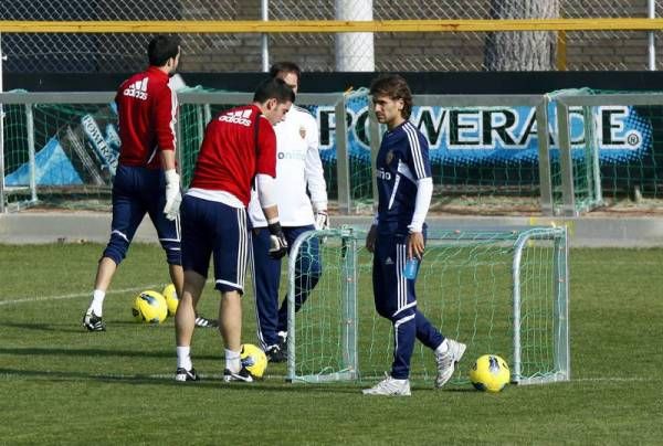 Entrenamiento del lunes del Real Zaragoza