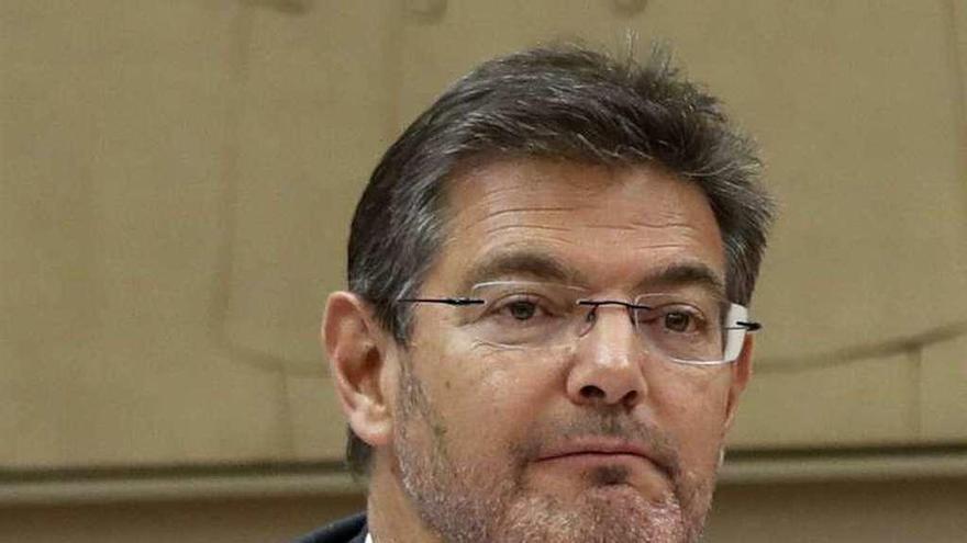 El misnitro Rafel Catalá comparece, ayer, en el Congreso. // Efe