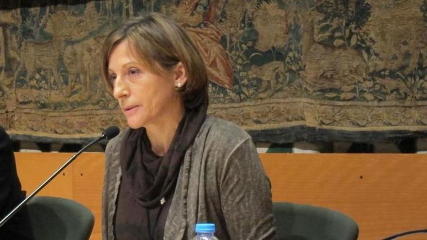 Carme Forcadell informa al Rey de la investidura de Puigdemont.