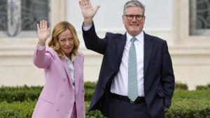 British Prime Minister Keir Starmer visits Rome