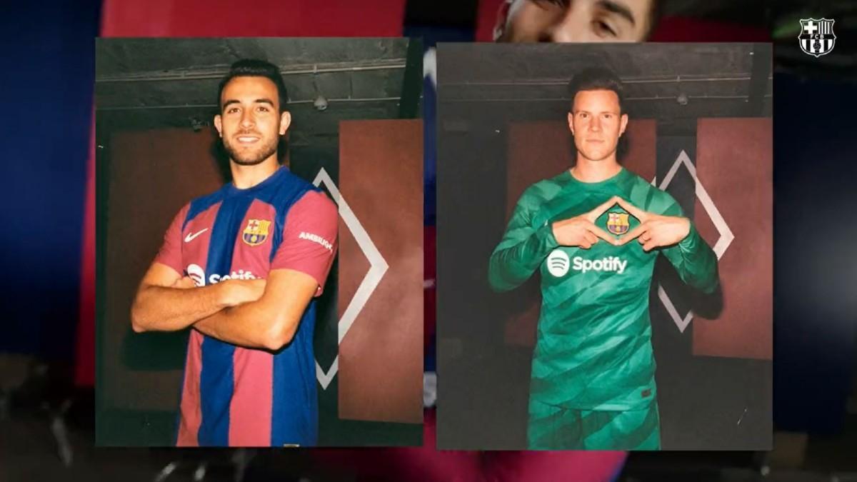 Ferran Torres, Eric Garcia y Ter Stegen son algunos de los protagonistas de la nueva equipación del Barça