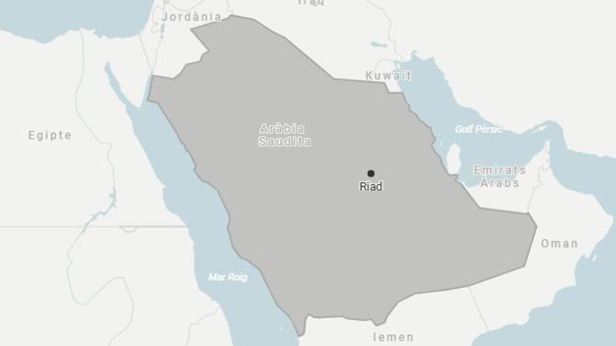 El punt on s'ha accidentat la parella catalana a l'Aràbia Saudita