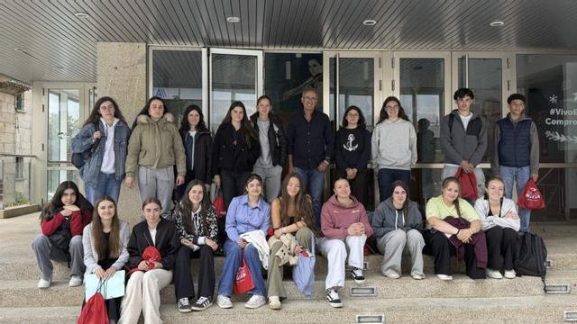 Despedida dos estudantes franceses en Nigrán. | // D.P.