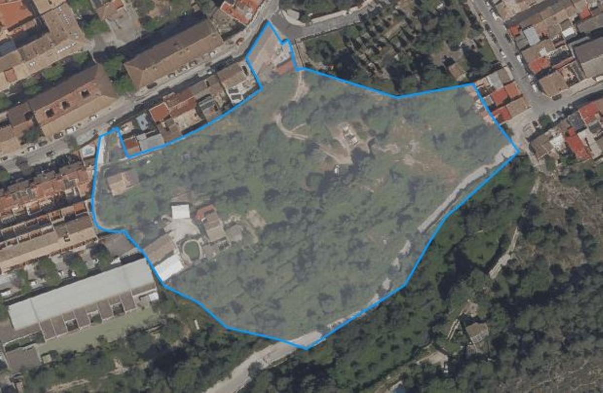 La superficie incluida en la Unidad de Ejecución UE-1 de Xàtiva.