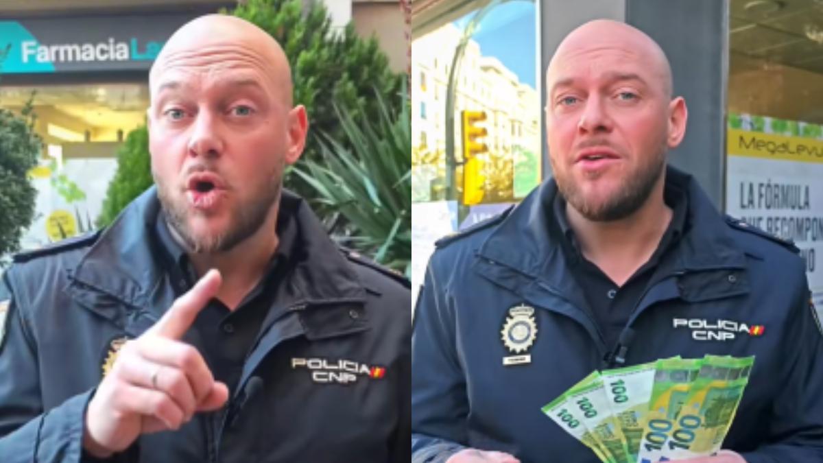 Policía Nacional billetes falsos