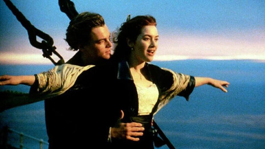 Winslet y Di Caprio, en Titanic.