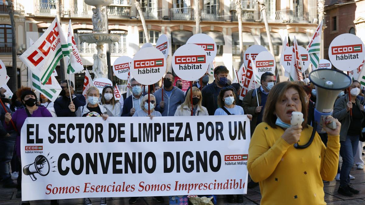 COO exige un convenio "digno y justo" para el sector de la limpieza de la provincia de Málaga