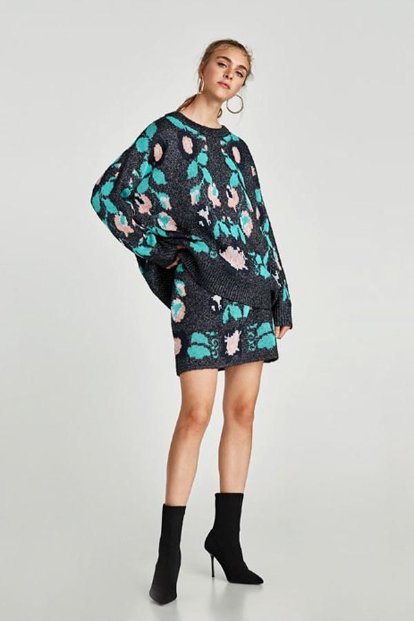 Es temporada de dos piezas en Zara: look de jacquard