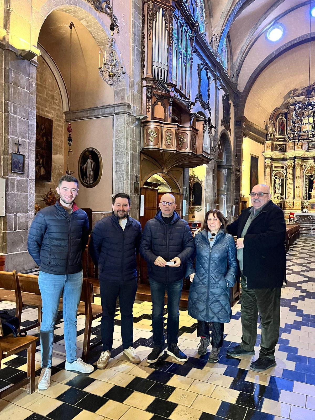 Llorenç Perelló, este sábado en su primer acto como director general de Cultura en Alaró.