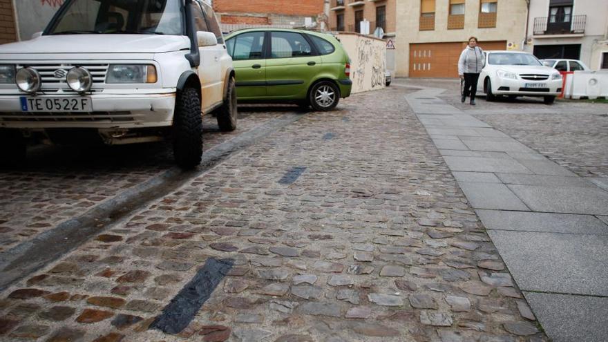 Plazuela del casco antiguo afectada por la polémica