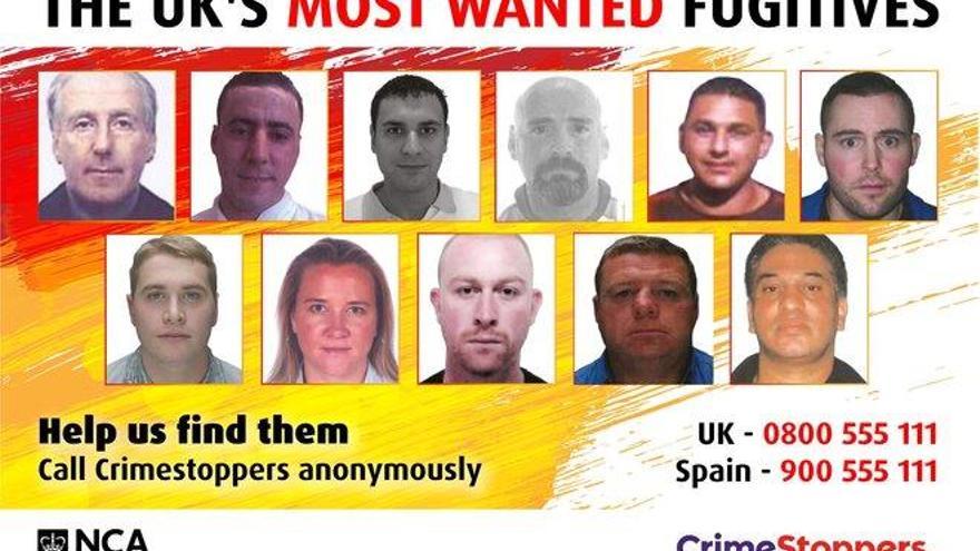 Estos 11 fugitivos británicos podrían esconderse en España