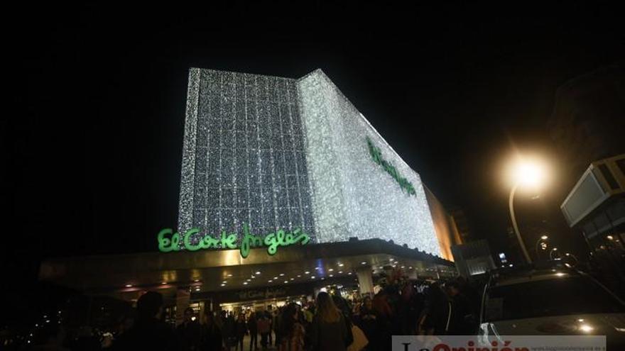 El Corte Inglés se adelanta al encendido navideño de Murcia con Alejandro Valverde