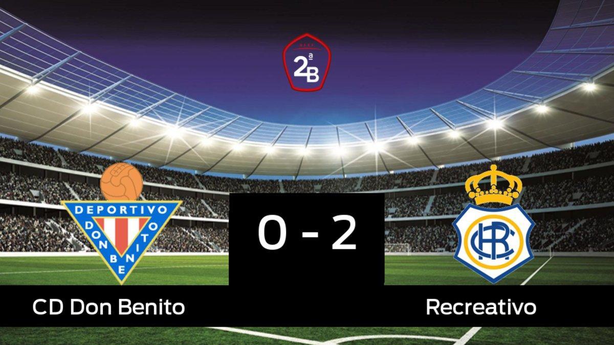 El Don Benito cae ante el Recreativo (0-2)