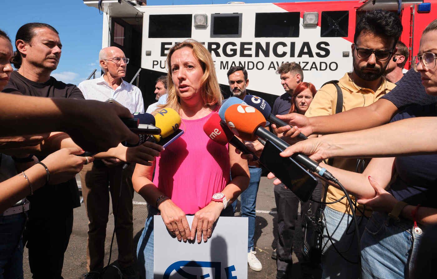 Reactivación del incendio en Santa Úrsula, en el norte de Tenerife