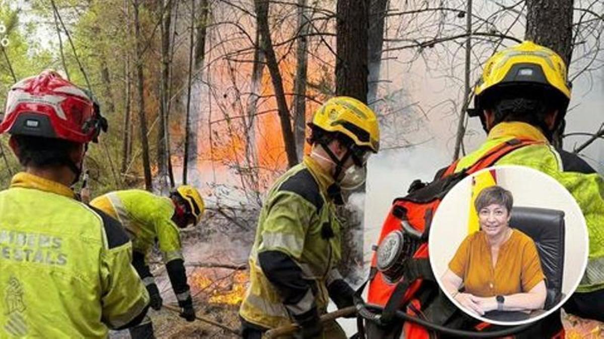 La alcaldesa de Segorbe ha transmitido un mensaje de tranquilidad en el incendio de Segorbe.