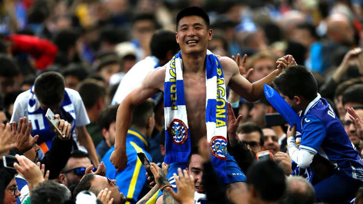 Wu Lei se convirtió en héroe blanquiazul gracias a este gol