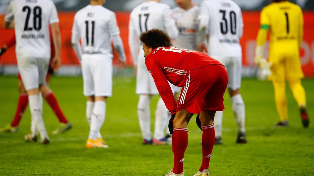 Sané, en el duelo del Bayern ante el Gladbach