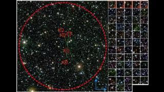 Descubren un nido de galaxias oculto detrás de la Vía Láctea