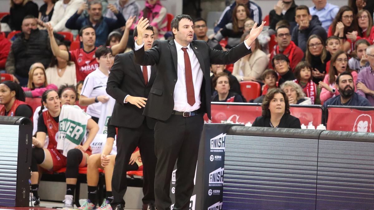 Carlos Cantero, durante un partido en el Príncipe Felipe.