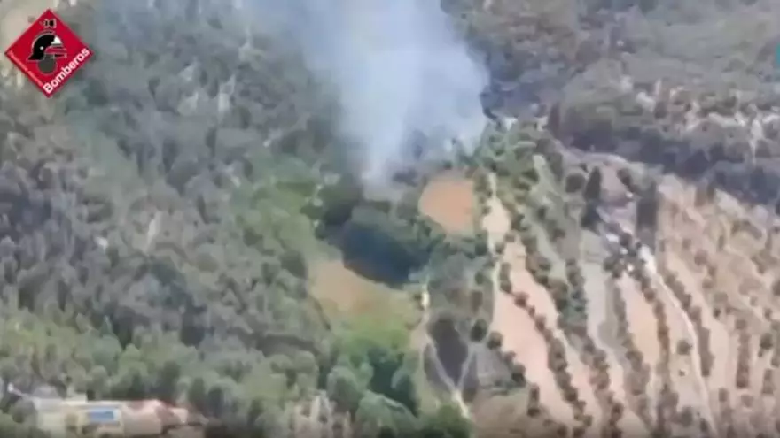 Incendio forestal en Alcoy