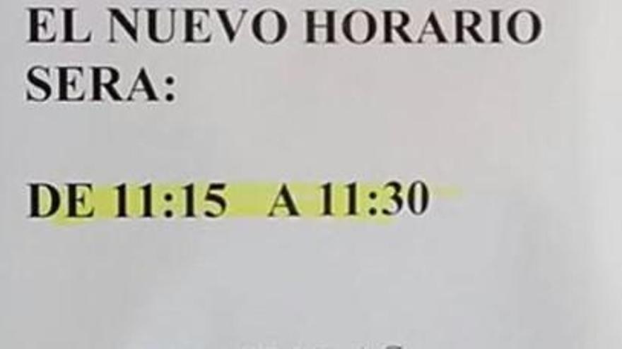 L&#039;oficina de correus que obre quinze minuts al dia