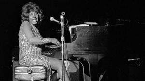 Aretha Franklin, en 1978, en un show en Las Vegas.