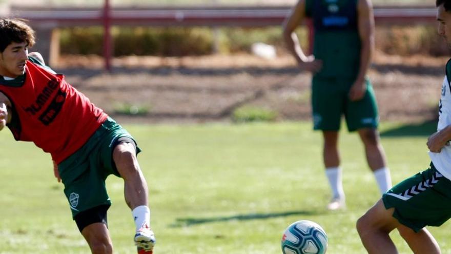 Pere Milla, durante el entrenamiento de este jueves