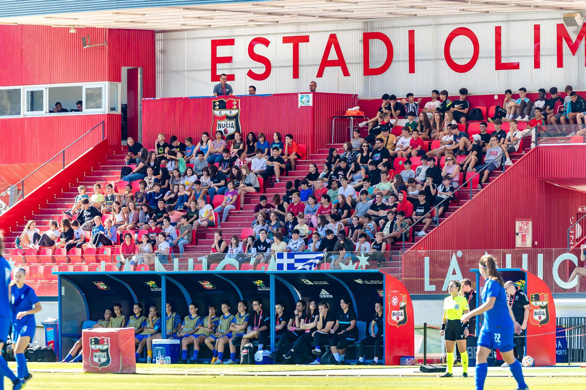 España sub 17 golea a Grecia en La Nucía. Torneo UEFA clasificatorio Eurocopa 2023