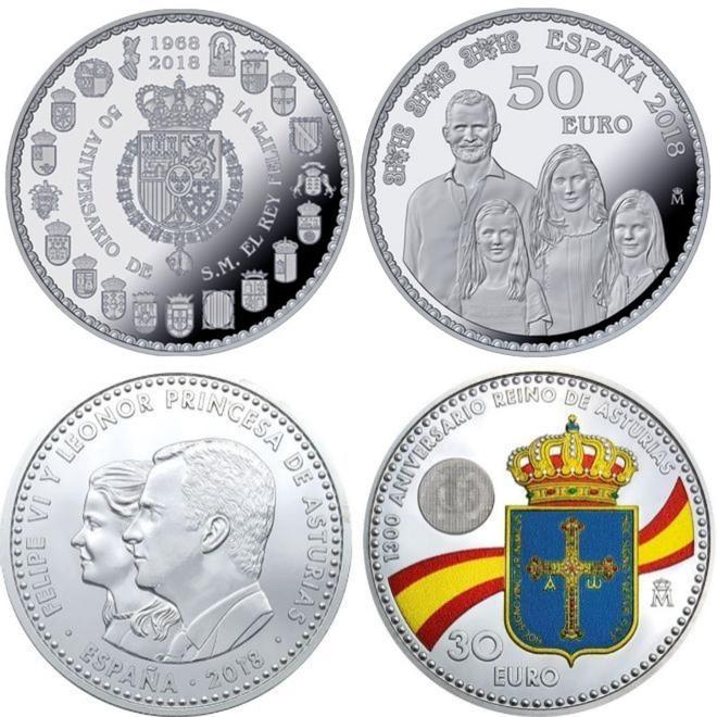 Las monedas de colección en las que aparece la princesa Leonor