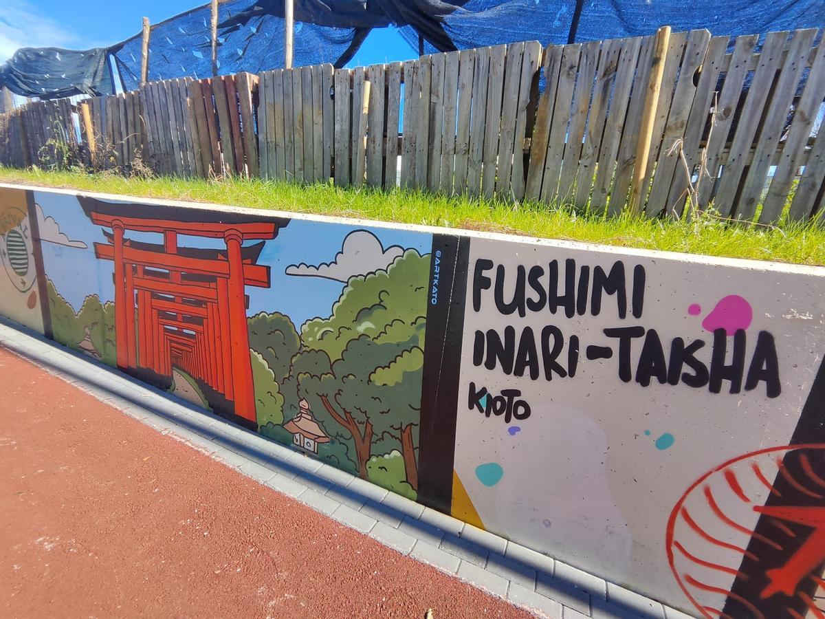 Así es el grafiti más internacional de Siero