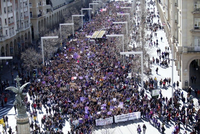 Concentraciones por el 8-M en Zaragoza