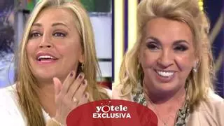 Belén Esteban lanza un bulo sobre Carmen Borrego para cebar el lanzamiento del 'Sálvame' de internet: Desmentido absoluto