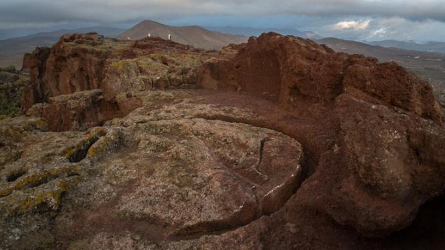 El yacimiento arqueológico de Cuatro Puertas, en Telde