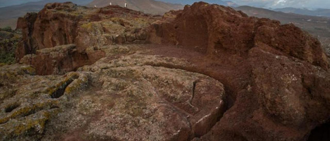 El yacimiento arqueológico de Cuatro Puertas, en Telde