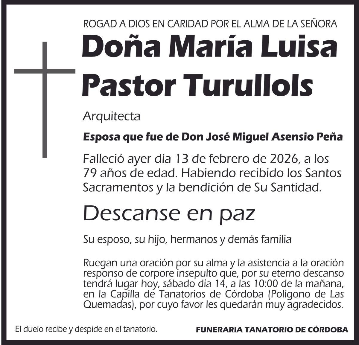 María Luisa Pastor Turullols