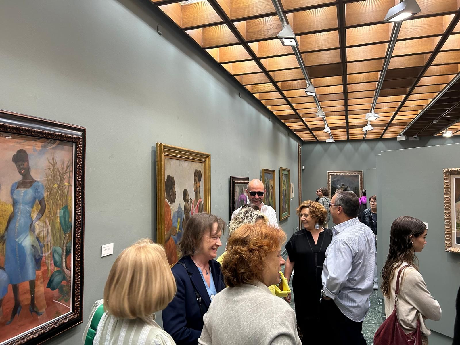 Inauguración de la exposición "Libertad encorsetada" en el Museo Evaristo Valle