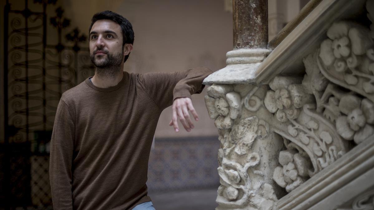 Eduard Cabré, fotografiado en el Palau Macaya.