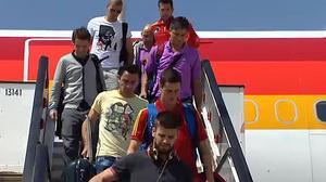 ’La Roja’ arriba a Barajas després de perdre la final de la Copa Confederacions.