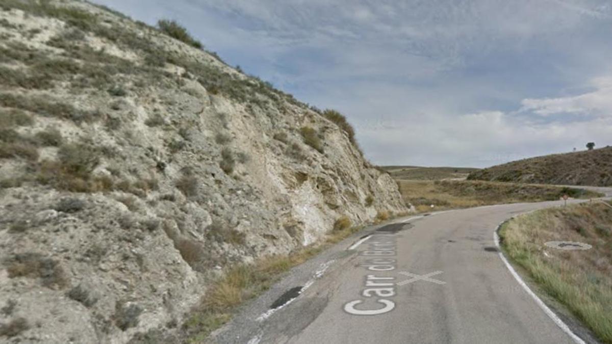 Carretera de Barbastro donde la mujer dio a luz